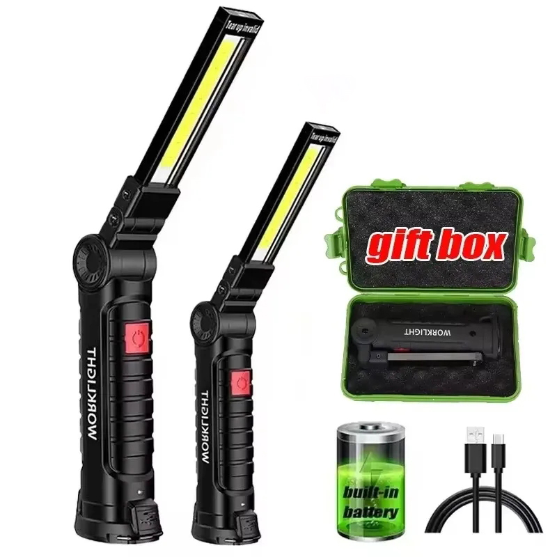 Outdoor Adventures - ไฟฉายพกพาแบบพกพา USB ชาร์จไฟได้ หลอดไฟ LED ทำงานได้