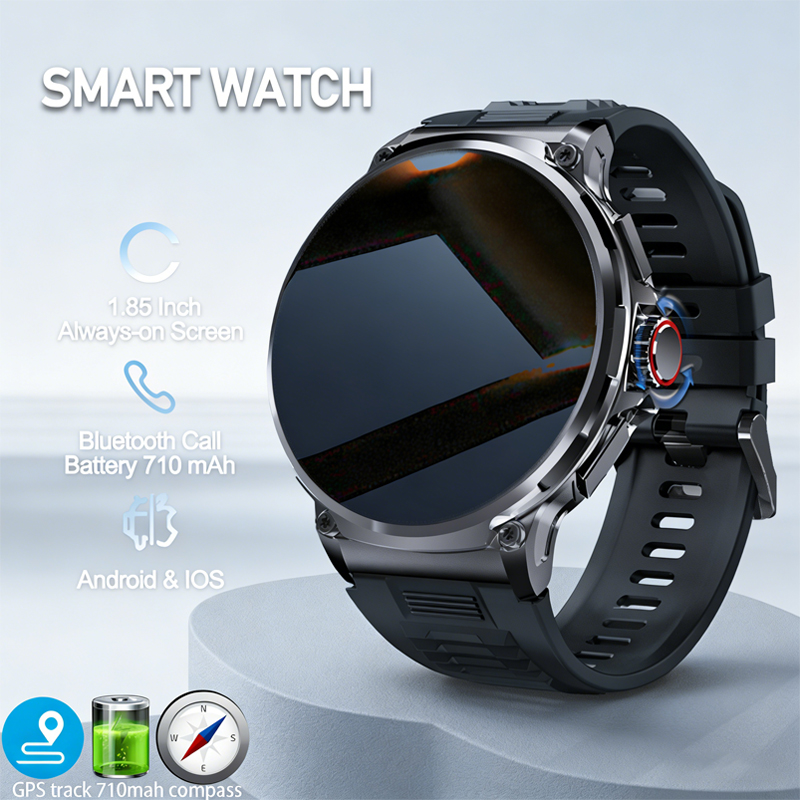 Outdoor Adventure Hours - นาฬิกาสมาร์ทวอทช์สำหรับผู้ชาย รุ่น Hot Men 710mAh สำหรับกิจกรรมกลางแจ้ง