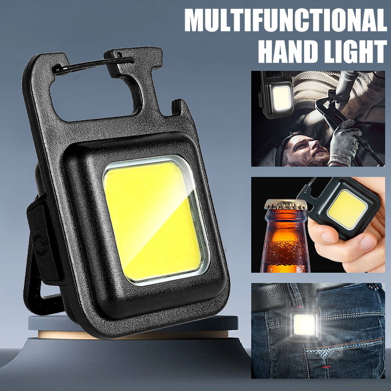 Outdoor Adventures - ไฟฉายพวงกุญแจ MINI COB สว่างพิเศษ พกพาสะดวก ชาร์จซ้ำได้