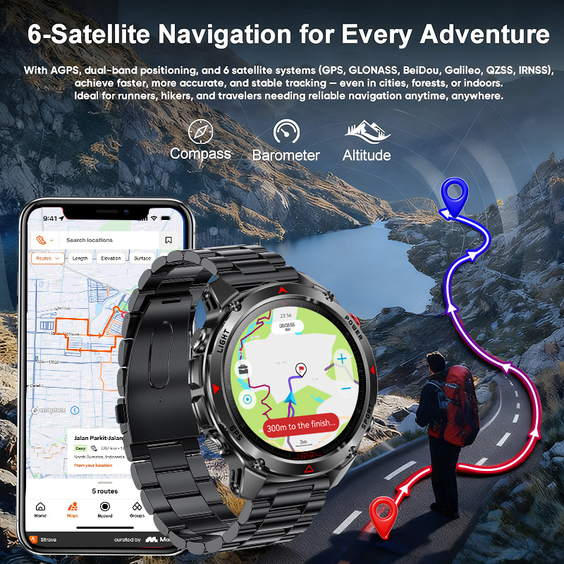 นาฬิกาสมาร์ทวอทช์ GPS สำหรับกิ - Outdoor Adventure Hours บทวิจารณ์และราคา