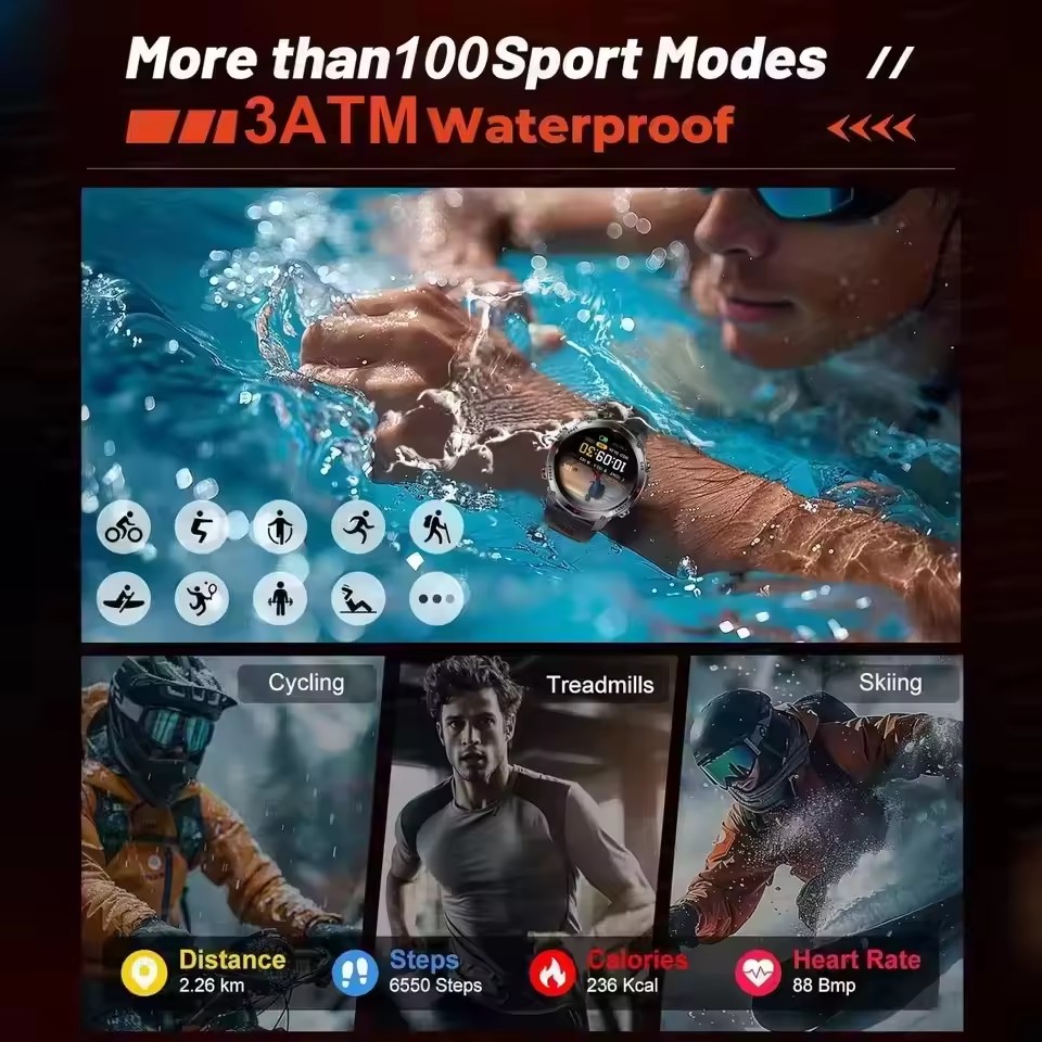 นาฬิกาสมาร์ทวอทช์สำหรับผู้ชาย  - Outdoor Adventure Hours บทวิจารณ์และราคา