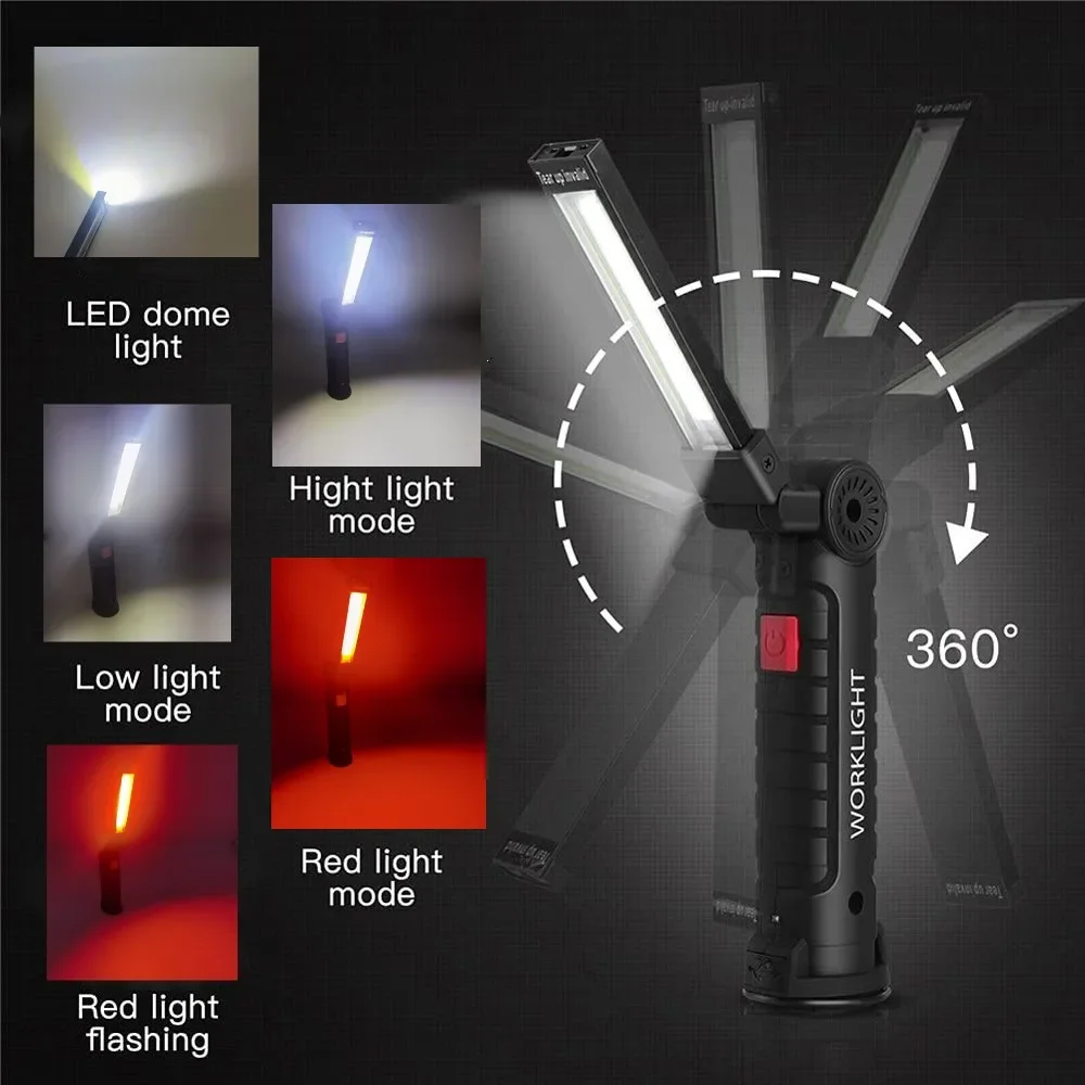 แบบพกพา COB ไฟฉาย LED USB ชาร์ - Outdoor Adventures บทวิจารณ์และราคา