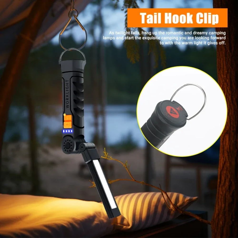 ไฟฉาย LED แบบพกพา COB ไฟฉายแบบ - Outdoor Adventures บทวิจารณ์และราคา