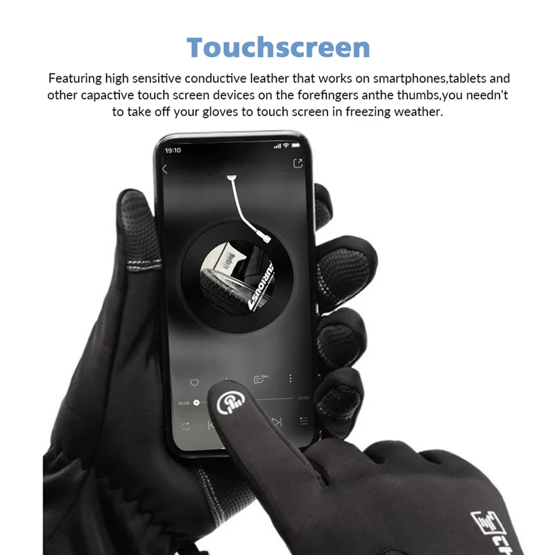 ถุงมือฤดูหนาวหน้าจอสัมผัสแบบกั - Outdoor Adventure Hours บทวิจารณ์และราคา