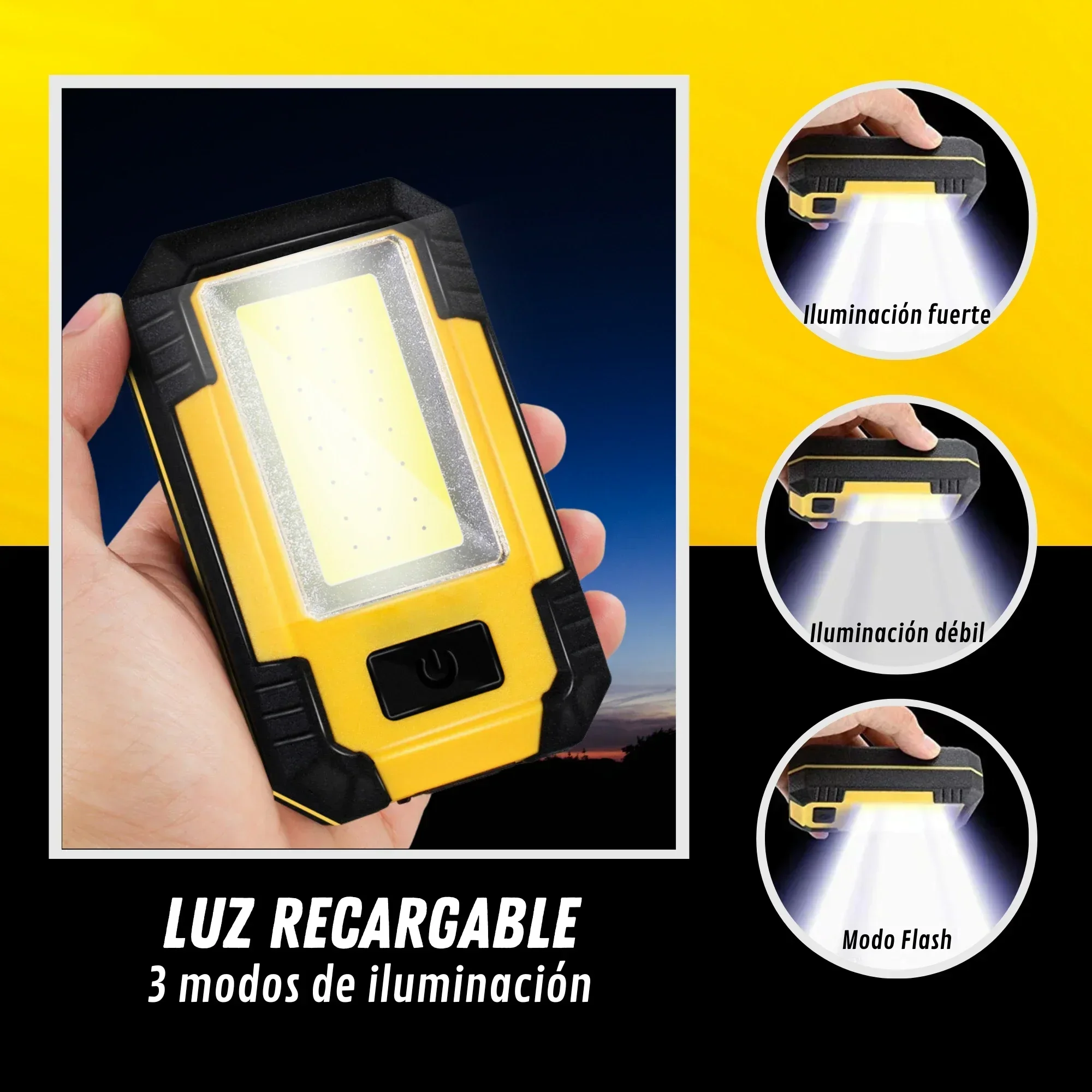 ไฟฉายชาร์จได้ 4000mAh แสงสว่าง - Outdoor Adventures บทวิจารณ์และราคา