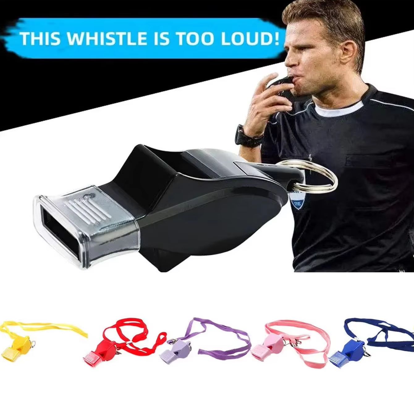 นกหวีดกีฬาแบบมืออาชีพพร้อมสายค - Emergency Whistle Pea บทวิจารณ์และราคา